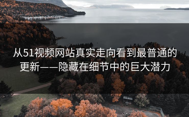从51视频网站真实走向看到最普通的更新——隐藏在细节中的巨大潜力 从51视频网站真实走向看到最普通的更新——隐藏在细节中的巨大潜力