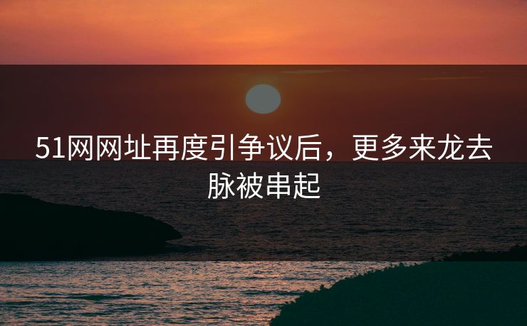 51网网址再度引争议后，更多来龙去脉被串起